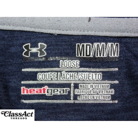Under Armour Jacket 1/4 Zip Loose HeatGear Blue Golf Athletic Mens Sz M - Picture 9 of 10